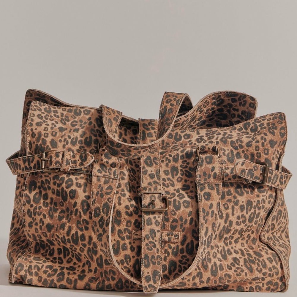 Free People Wild Thing Brown Slouchy Tote Bag